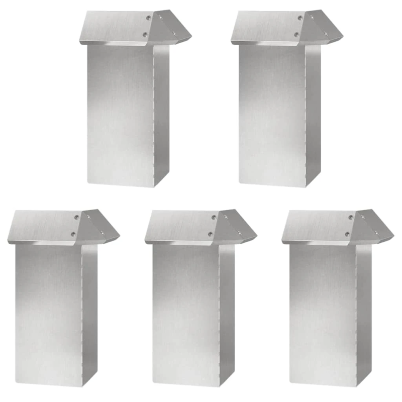 vidaXL Gliemežu sētas 16 pcs Sudraba Nerūsējošs tērauds