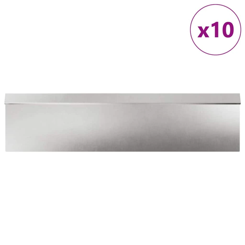 vidaXL Gliemežu sētas 16 pcs Sudraba Nerūsējošs tērauds