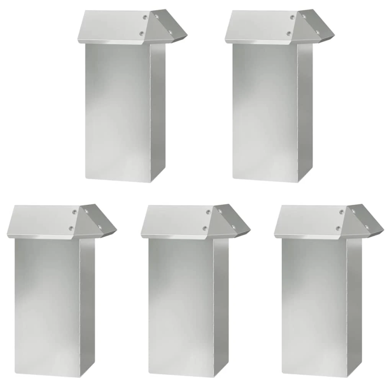 vidaXL Gliemežu sētas 16 pcs Sudraba Cinkots tērauds