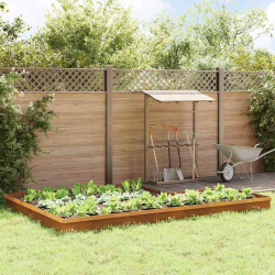 vidaXL Gliemežu sētas 16 pcs Rūsa Novecināts tērauds