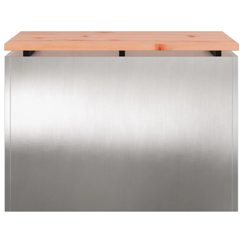 vidaXL Dārza sols Sudraba 60 x 40 x 43 cm Nerūsējošs tērauds