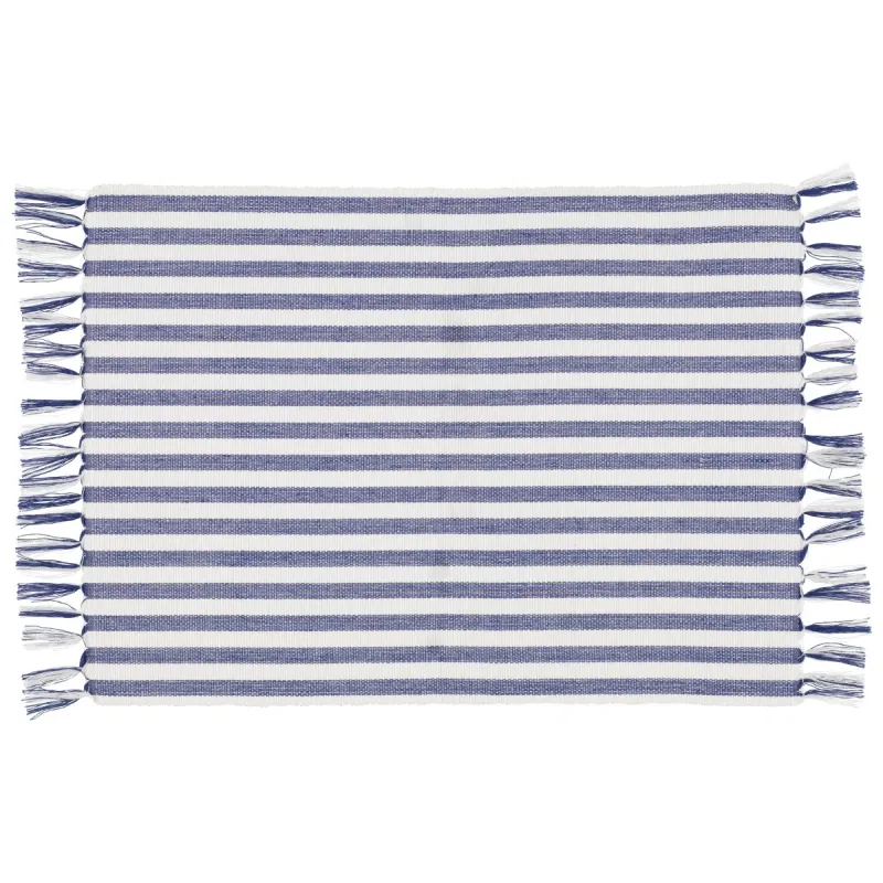 Galda sedziņa zila ar baltu 45x33cm