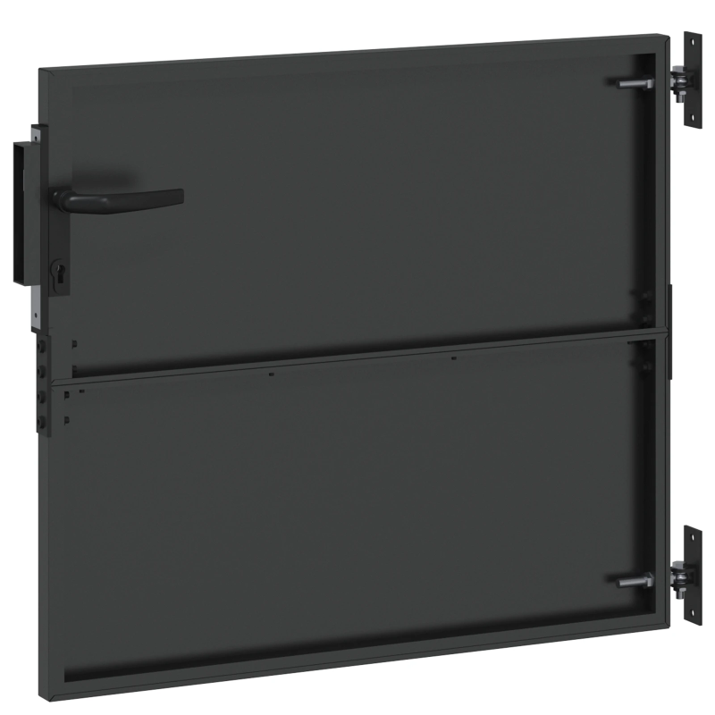 vidaXL Dārza vārti ar slēdzeni Melna 85 x 100 cm Pulverkrāsots tērauds