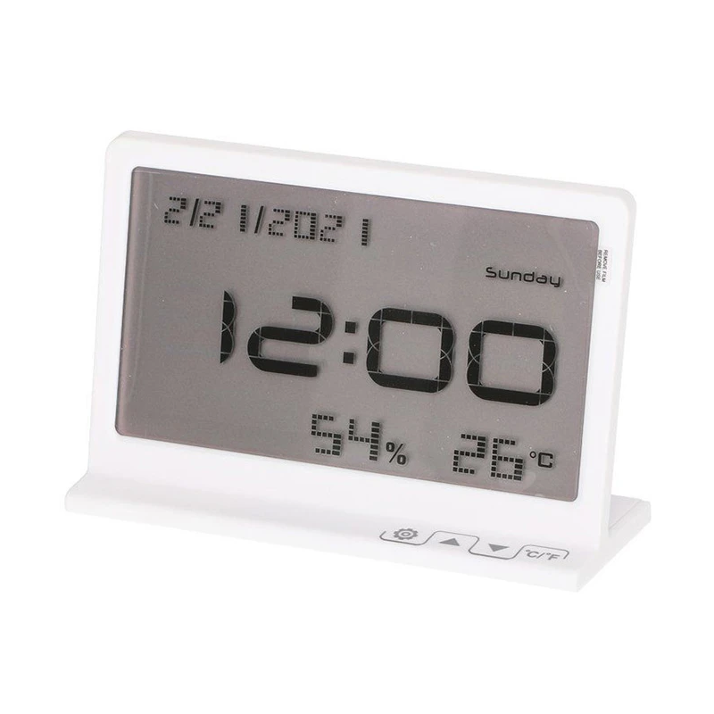 Tarmo digitālais iekštelpu termometrs LCD, balts ,12.1×7.7×4 cm,