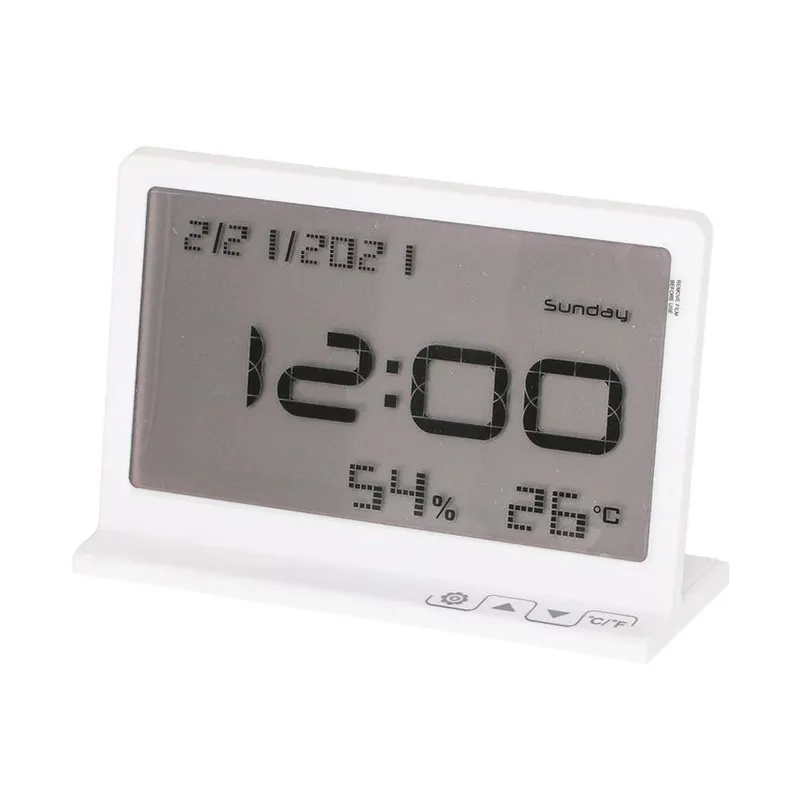 Tarmo digitālais iekštelpu termometrs LCD, balts ,12.1×7.7×4 cm,