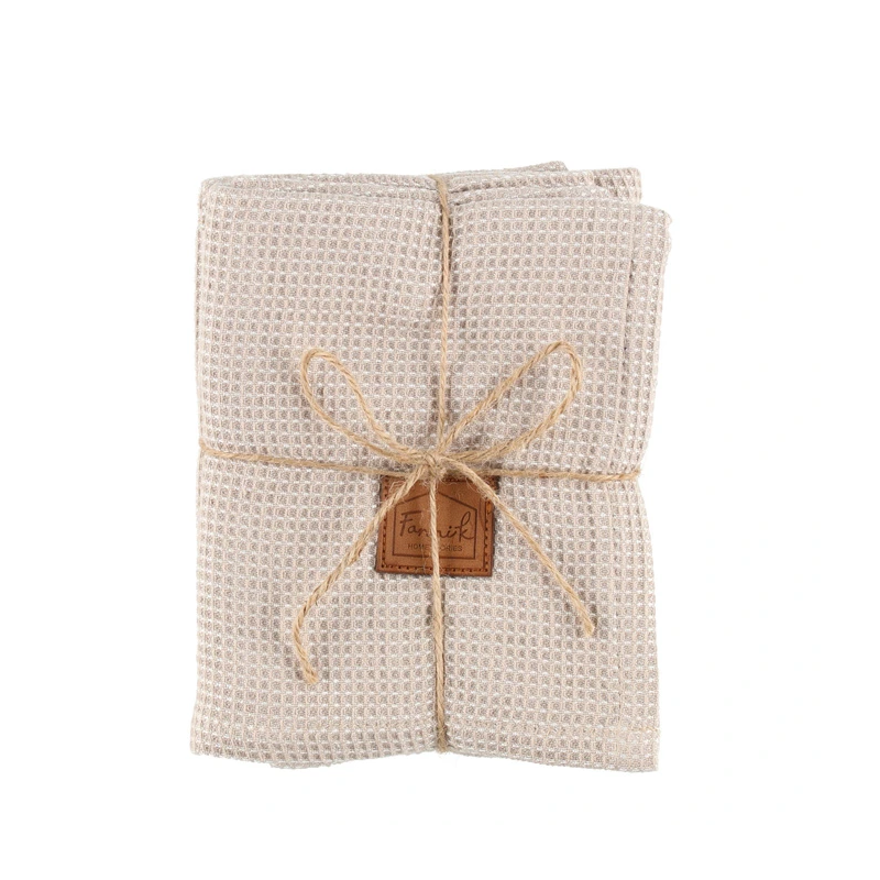 Dvielis virtuves Fanni bambusa 50x70cm 2gb, bēšs