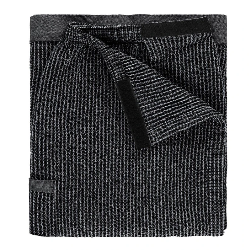 Dvielis pirts 70x145cm kenno melns-pel.