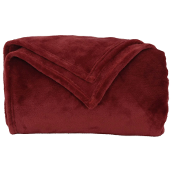 vidaXL Pleds Bordo sarkans 130 x 150 cm Flīss