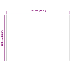 vidaXL Pleds Tums zils 220 x 240 cm Flīss