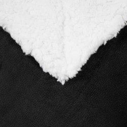 vidaXL Pleds Melna 240 x 270 cm Flīss