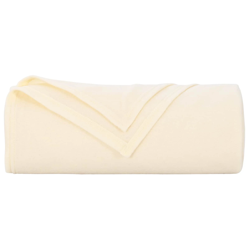 vidaXL Pledu segas 6 pcs Krēmkrāsa 350 x 270 cm Flīss