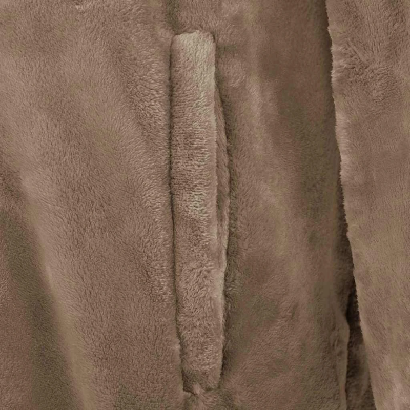 vidaXL Segas džemperis ar kapuci Kamieļu krāsa s Flanelis