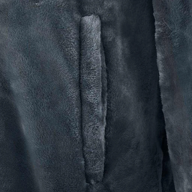 vidaXL Segas džemperis ar kapuci Tums zils s Flanelis