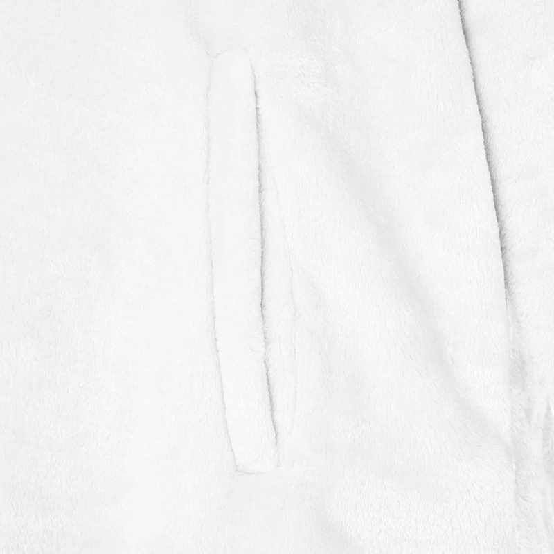 vidaXL Segas džemperis ar kapuci Balts m Flanelis