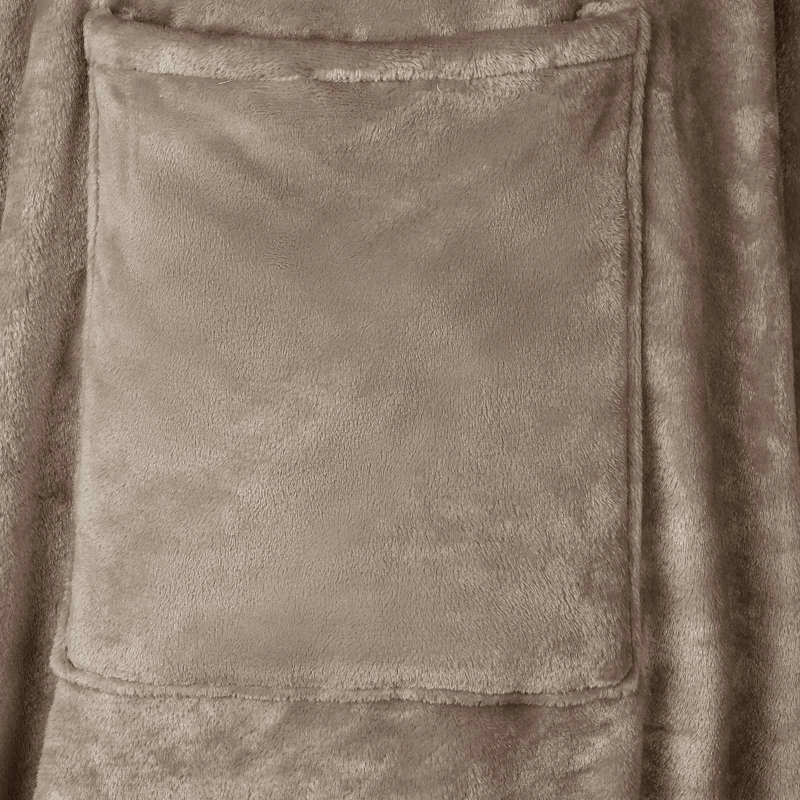 vidaXL Segas džemperis ar kapuci Kamieļu krāsa Flanelis