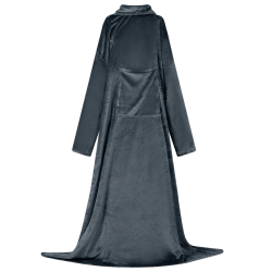 vidaXL Segas džemperis ar kapuci Tums zils Flanelis