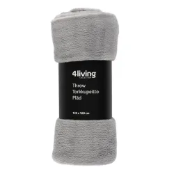 Pleds Gert 125x150cm gaiši pelēks