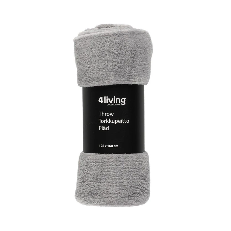 Pleds Gert 125x150cm gaiši pelēks