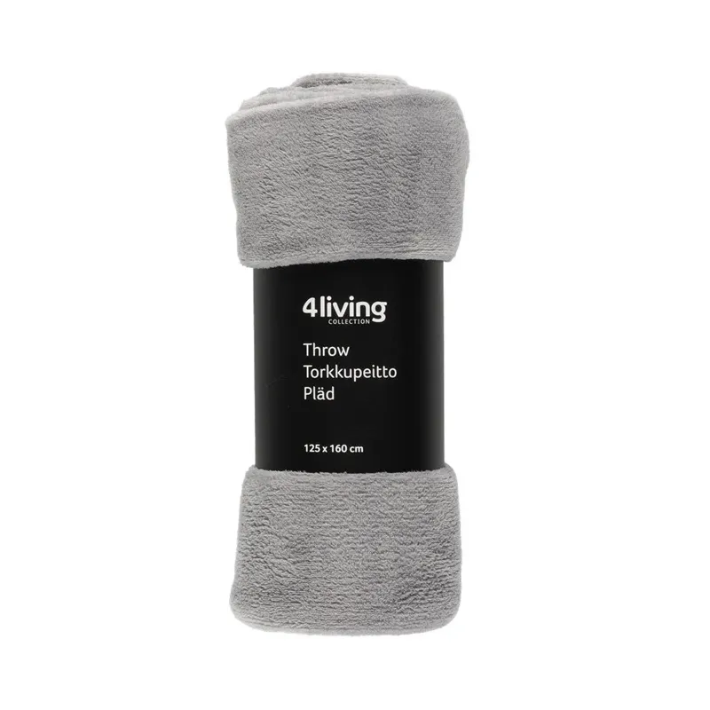 Pleds Gert 125x150cm gaiši pelēks