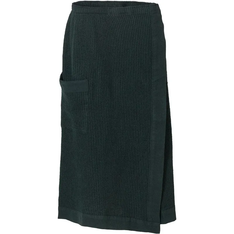 Pirts priekšauts Rento, kokvilna, 145 x 70 cm, melna krās.-zaļa krās.