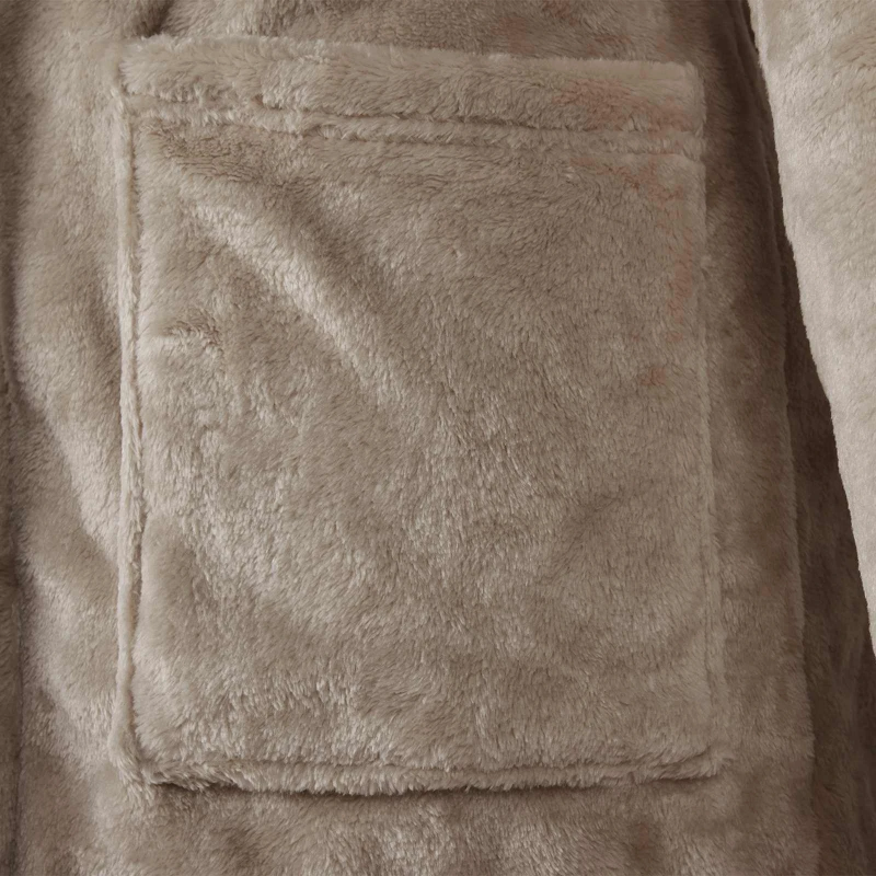 vidaXL Kapuču rūtiņu halāts Kamieļu krāsa xxl Flanelis