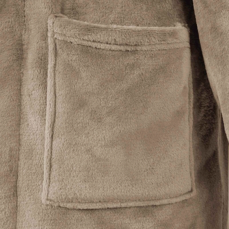 vidaXL Halāts bez kapuces Kamieļu krāsa xxl Flanelis