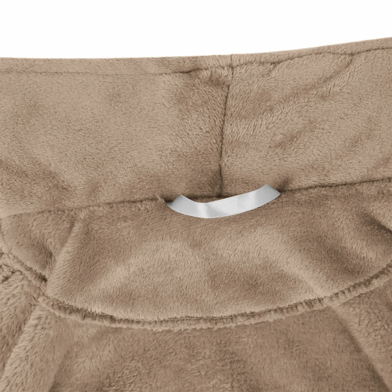 vidaXL Halāts bez kapuces Kamieļu krāsa xxl Flanelis