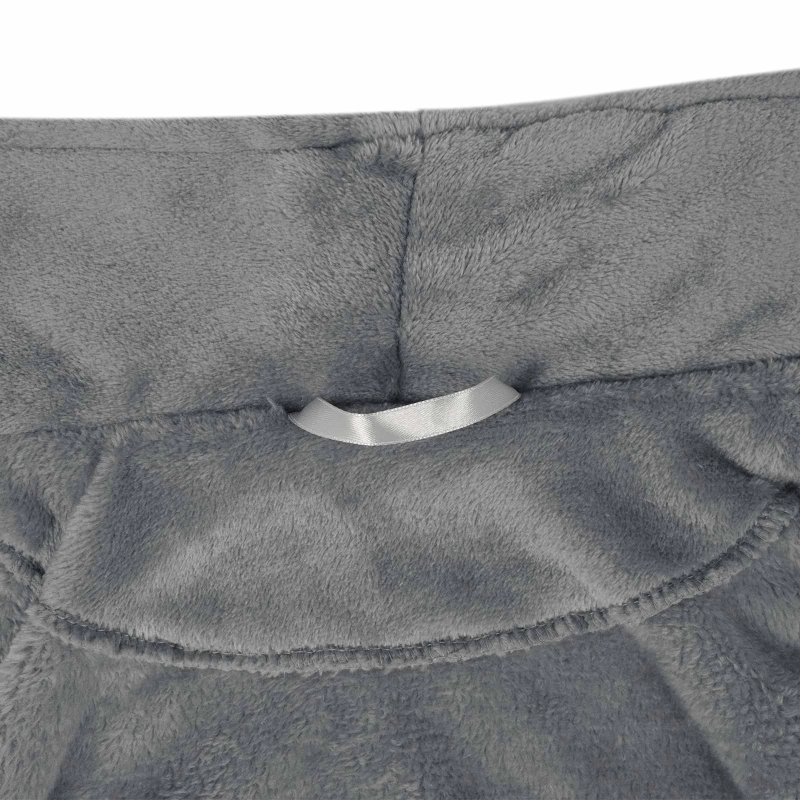 vidaXL Halāts bez kapuces Tumši pelēks xxxl Flanelis