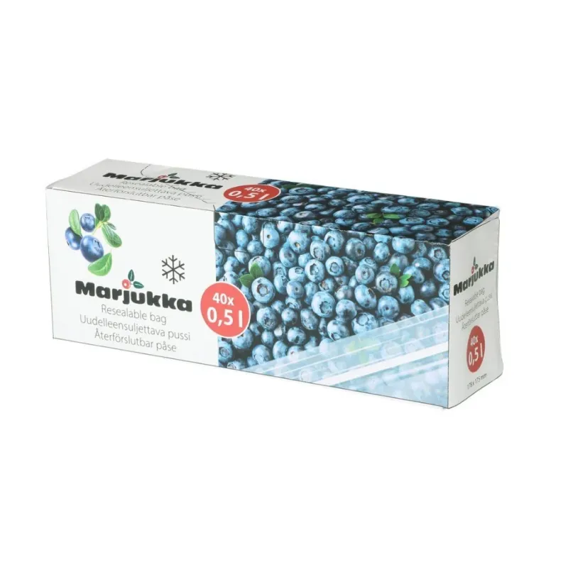 Maisiņi prod.saldēšanai aizverami 0.5L 40gb