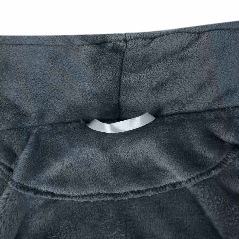 vidaXL Halāts bez kapuces Tums zils xl Flanelis