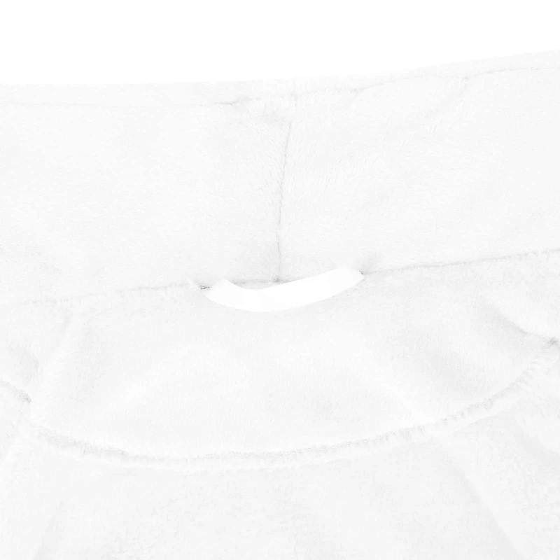 vidaXL Halāts bez kapuces Balts xxxl Flanelis