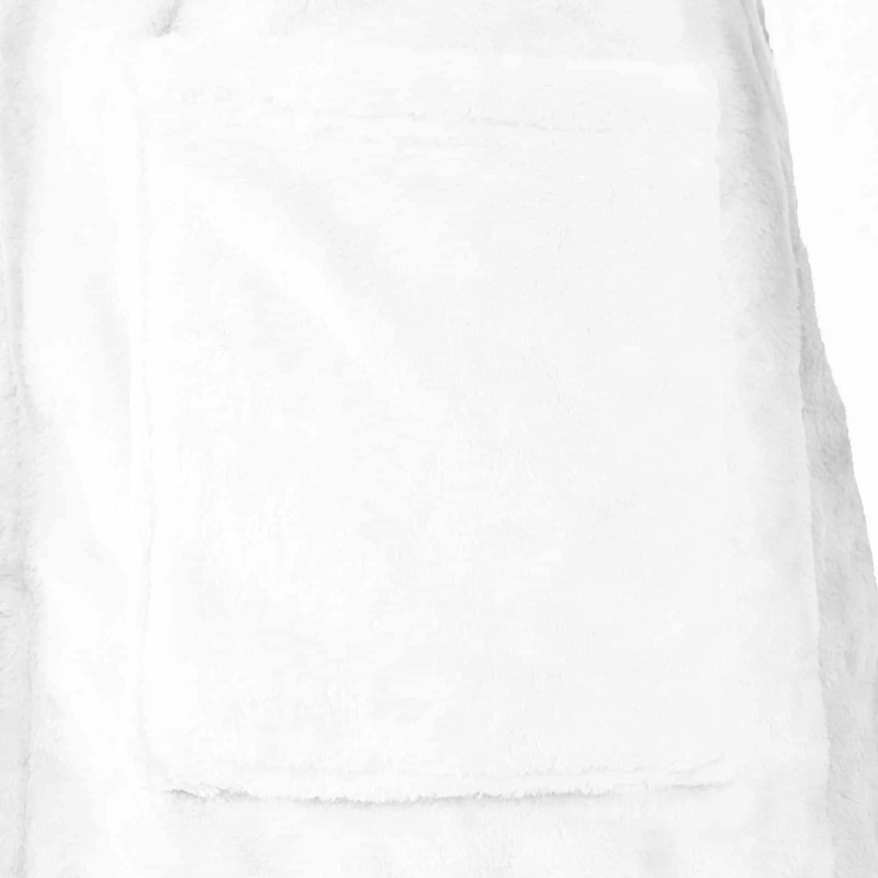 vidaXL Halāts bez kapuces Balts xxxl Flanelis