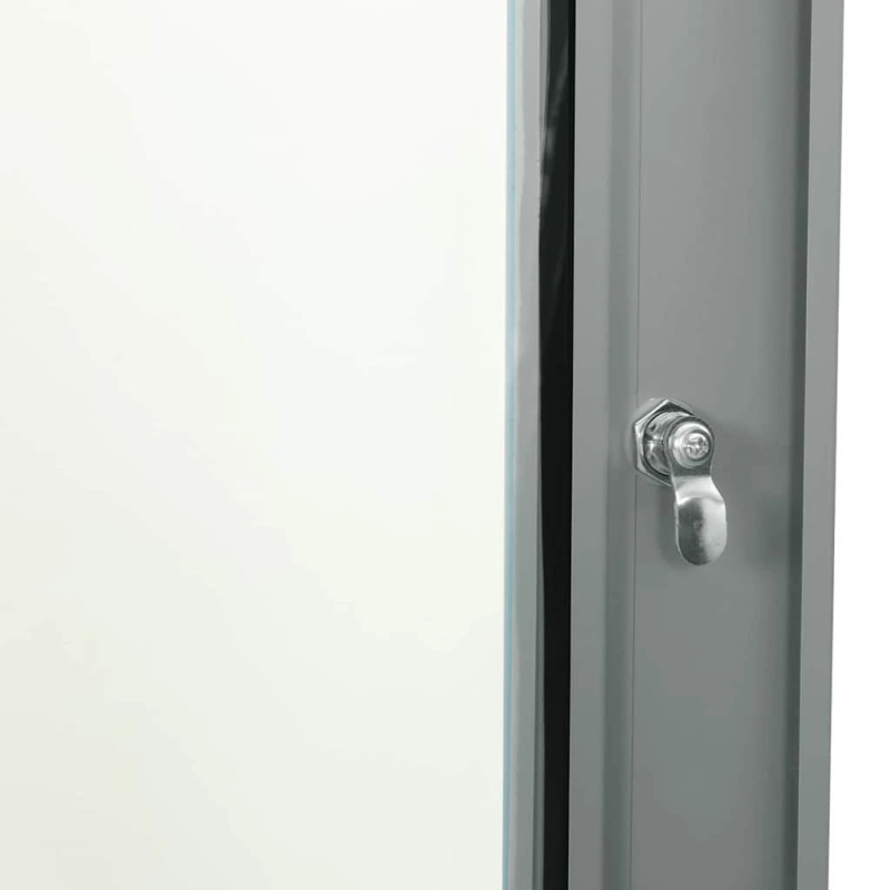 vidaXL Tīkla skapis ar uzglabāšanu Pelēka 60 x 45 x 28 cm Tērauds