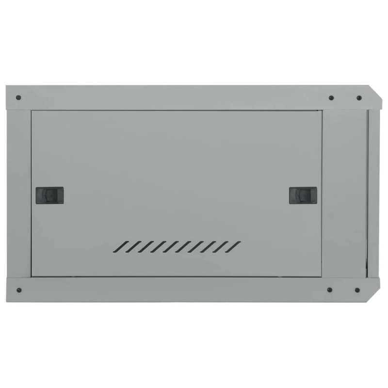 vidaXL Tīkla skapis ar uzglabāšanu Pelēka 60 x 60 x 35 cm Tērauds