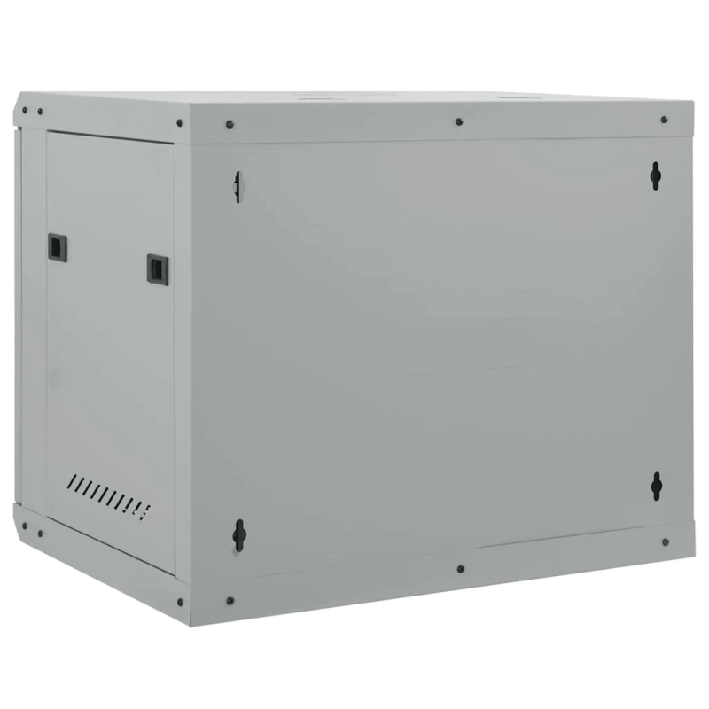 vidaXL Tīkla skapis ar uzglabāšanu Pelēka 60 x 45 x 50 cm Tērauds