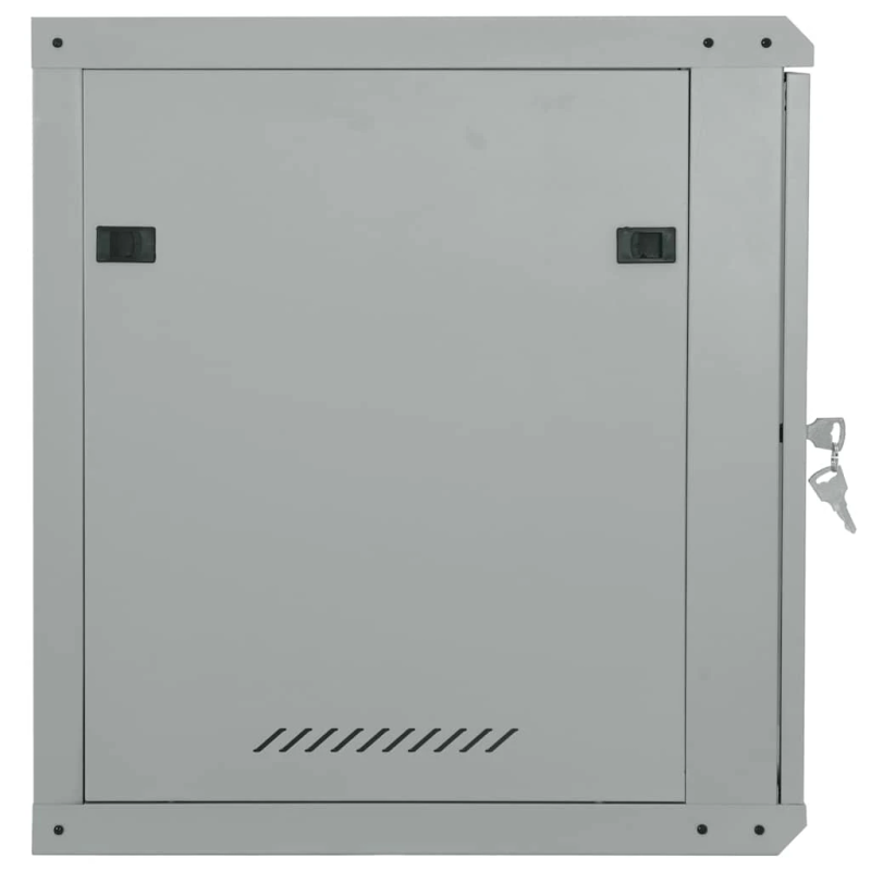 vidaXL Tīkla skapis ar uzglabāšanu Pelēka 60 x 60 x 50 cm Tērauds