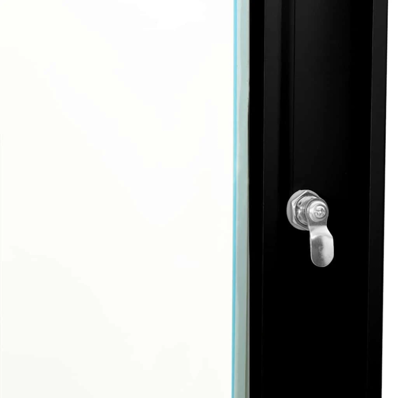 vidaXL Tīkla skapis ar uzglabāšanu Melna 53 x 45 x 21 cm Tērauds