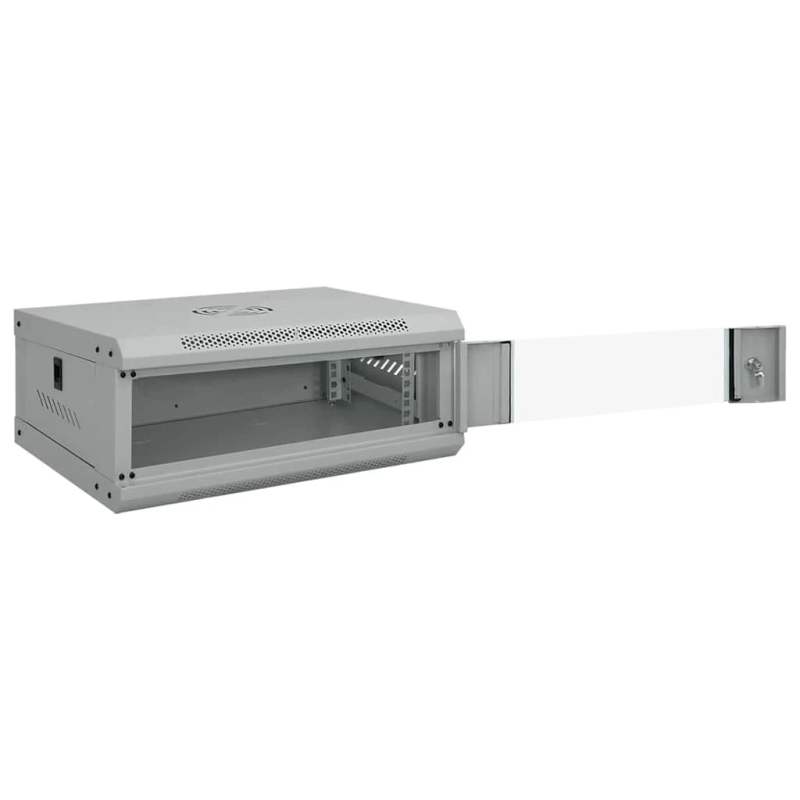 vidaXL Tīkla skapis ar uzglabāšanu Pelēka 53 x 35 x 21 cm Tērauds