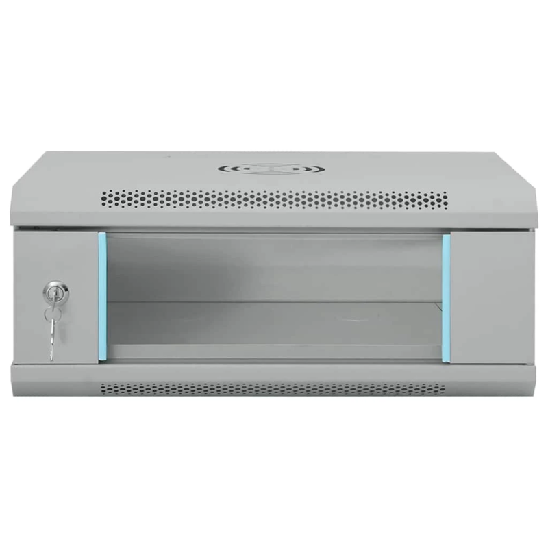 vidaXL Tīkla skapis ar uzglabāšanu Pelēka 53 x 35 x 21 cm Tērauds