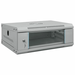 vidaXL Tīkla skapis ar uzglabāšanu Pelēka 53 x 45 x 21 cm Tērauds