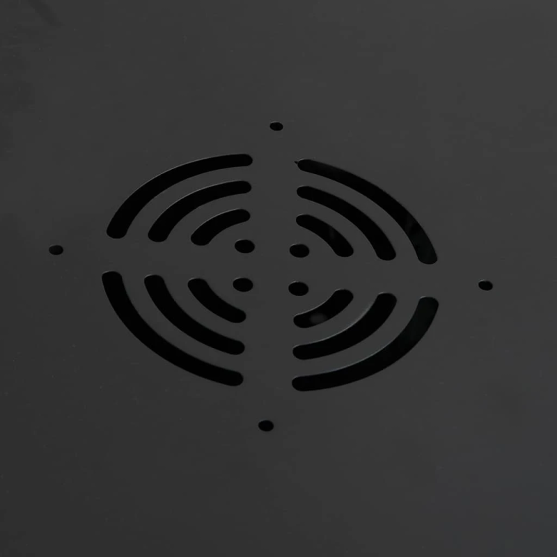 vidaXL Tīkla skapis ar uzglabāšanu Melna 53 x 45 x 30 cm Tērauds