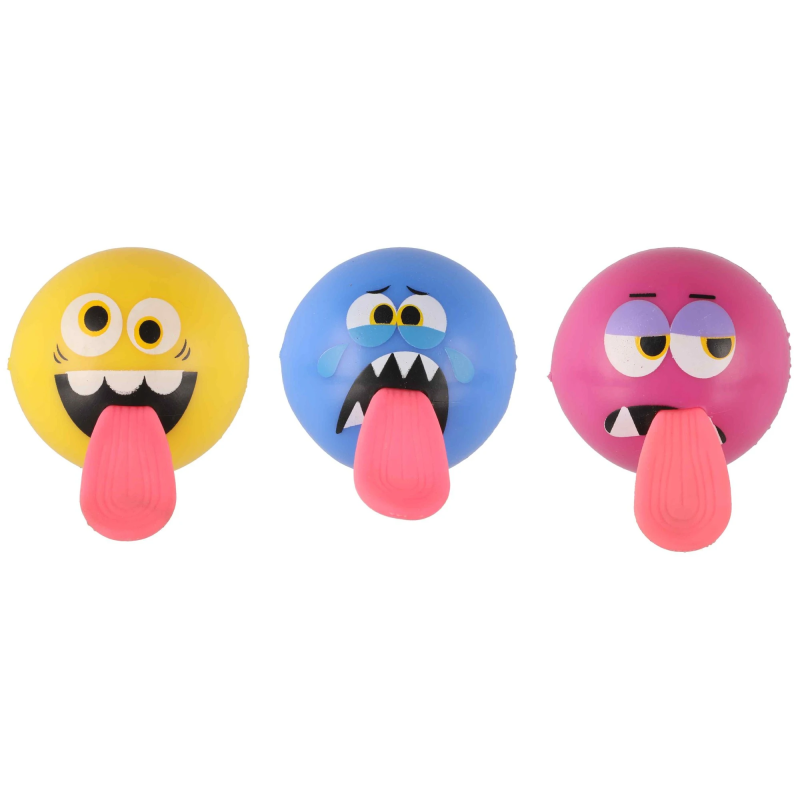 Rotaļlieta Bumbiņa atlecoša Emoji ar gaismu