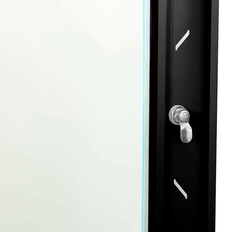 vidaXL Tīkla skapis ar uzglabāšanu Melna 53 x 45 x 45 cm Tērauds