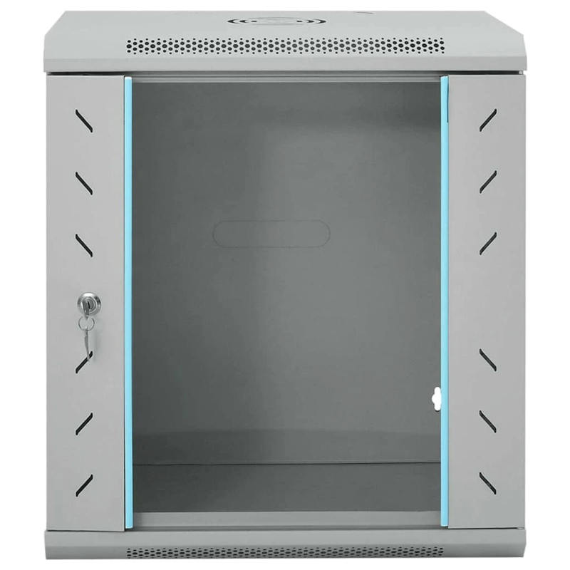 vidaXL Tīkla skapis ar uzglabāšanu Pelēka 53 x 45 x 60 cm Tērauds