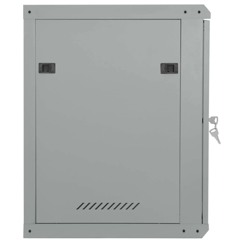 vidaXL Tīkla skapis ar uzglabāšanu Pelēka 53 x 60 x 60 cm Tērauds