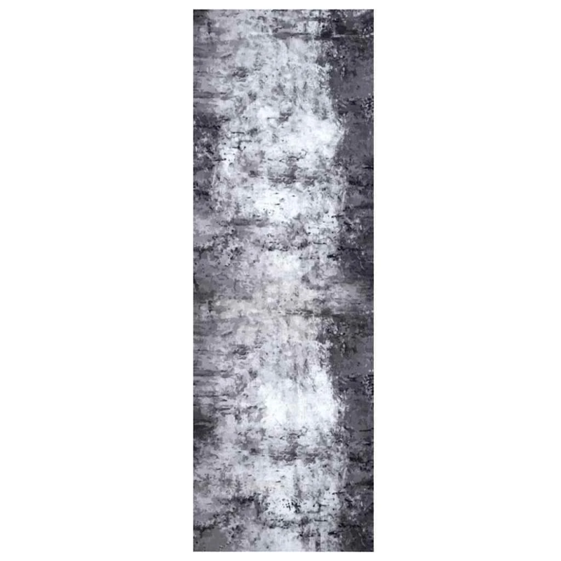 vidaXL Virtuves paklājs Pelēka 180 x 60 cm Samts
