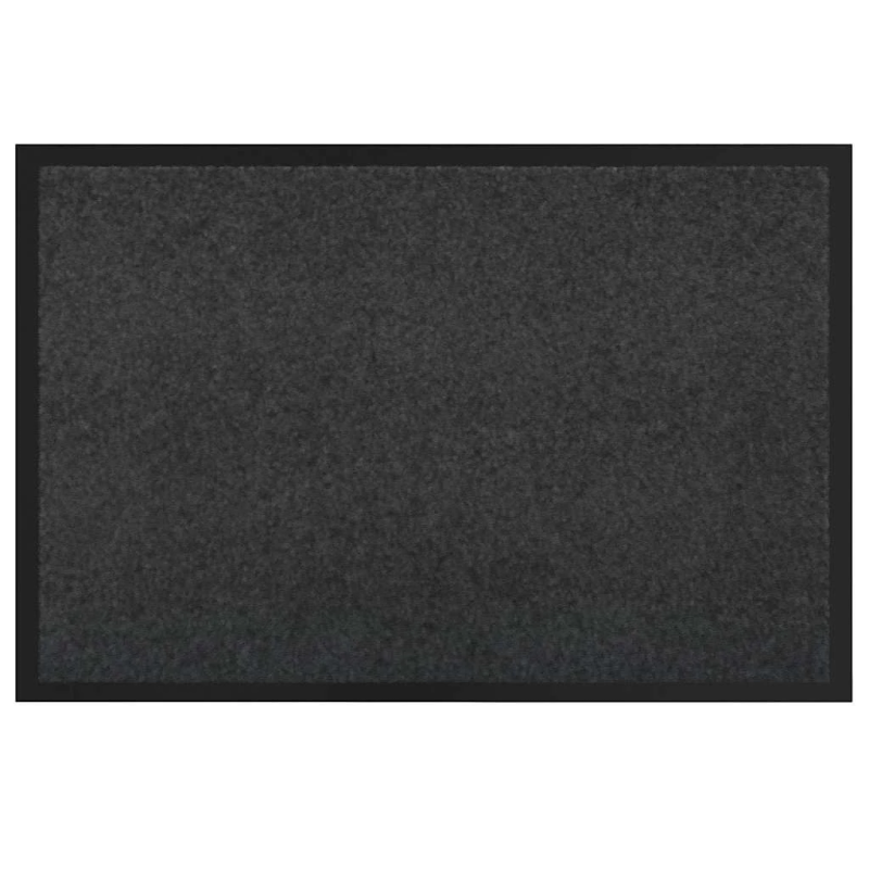 vidaXL Durvju paklājs Antracīts 60 x 40 x 1.2 cm Teddy audums