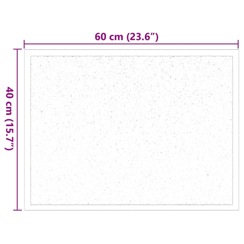 vidaXL Durvju paklājs Bēša 60 x 40 x 1.2 cm Teddy audums