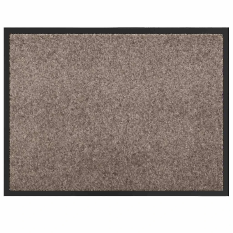 vidaXL Durvju paklājs Bēša 60 x 40 x 1.2 cm Teddy audums