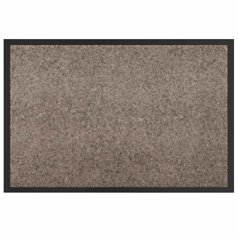 vidaXL Durvju paklājs Bēša 60 x 40 x 1.2 cm Teddy audums